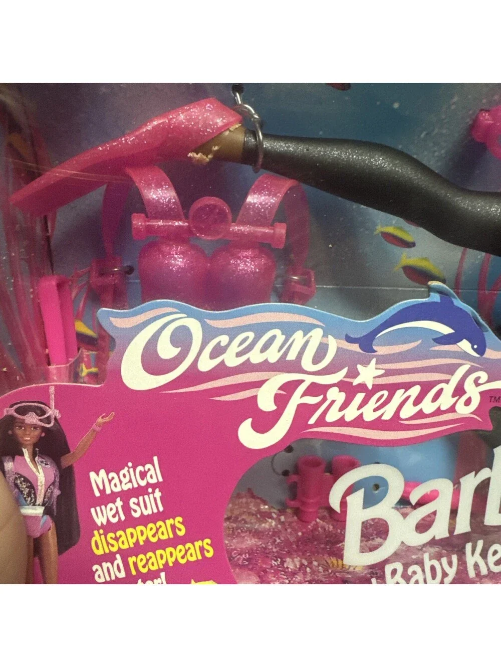 1996 Barbie Ocean Friends Baby Keiko the Whale African American Doll #15429